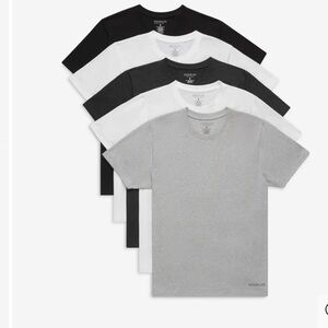 Goodlife Basics Men's Tee shirt T-shirt set ultra soft cotton Black, White, Gray